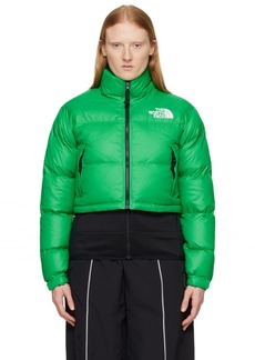 The North Face Green Nuptse Short Down Jacket