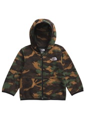 The North Face Infants' Glacier Full-Zip Fleece Hoodie, Boys', 6M, Tnf Black/Tnf Camo Print