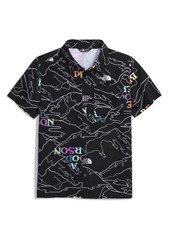 The North Face Kids' Amphibious Print Short Sleeve Button-Up Shirt
