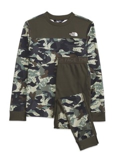 The North Face Kids' Camouflage Thermal Knit Top & Pants Set