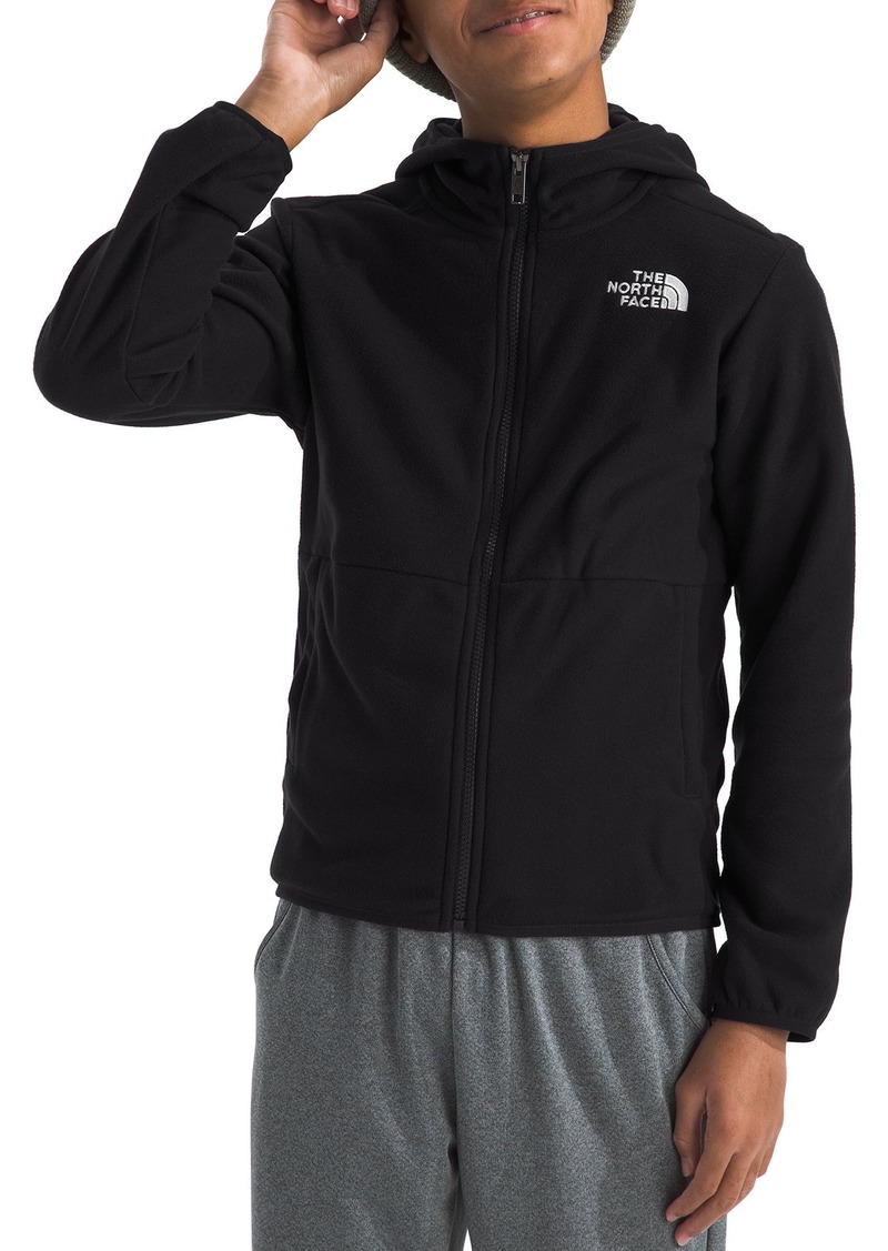 The North Face Kids' Glacier Full-Zip Fleece Hoodie, XS, Black