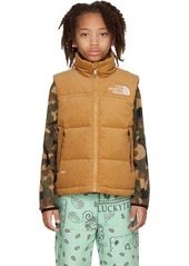 The North Face Kids Kids Tan 1996 Retro Nuptse Big Kids Down Vest