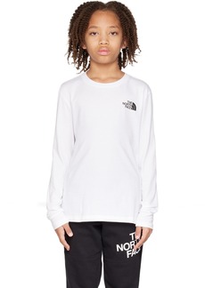 The North Face Kids Kids White Graphic Long Sleeve Big Kids T-Shirt