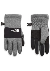 The North Face Kids' Sierra Etip Gloves, Small, Gray