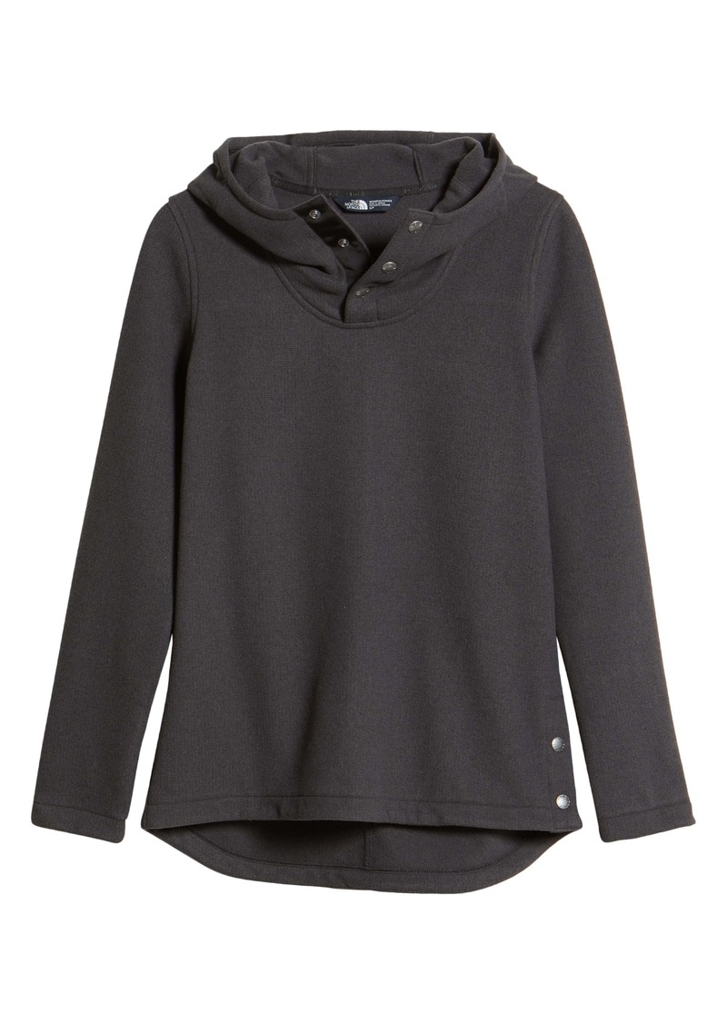 the north face knit stitch fleece hoodie
