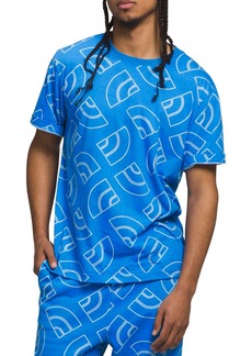 The North Face Men's AOP Dome Box Fit Graphic T-Shirt, Medium, Blue