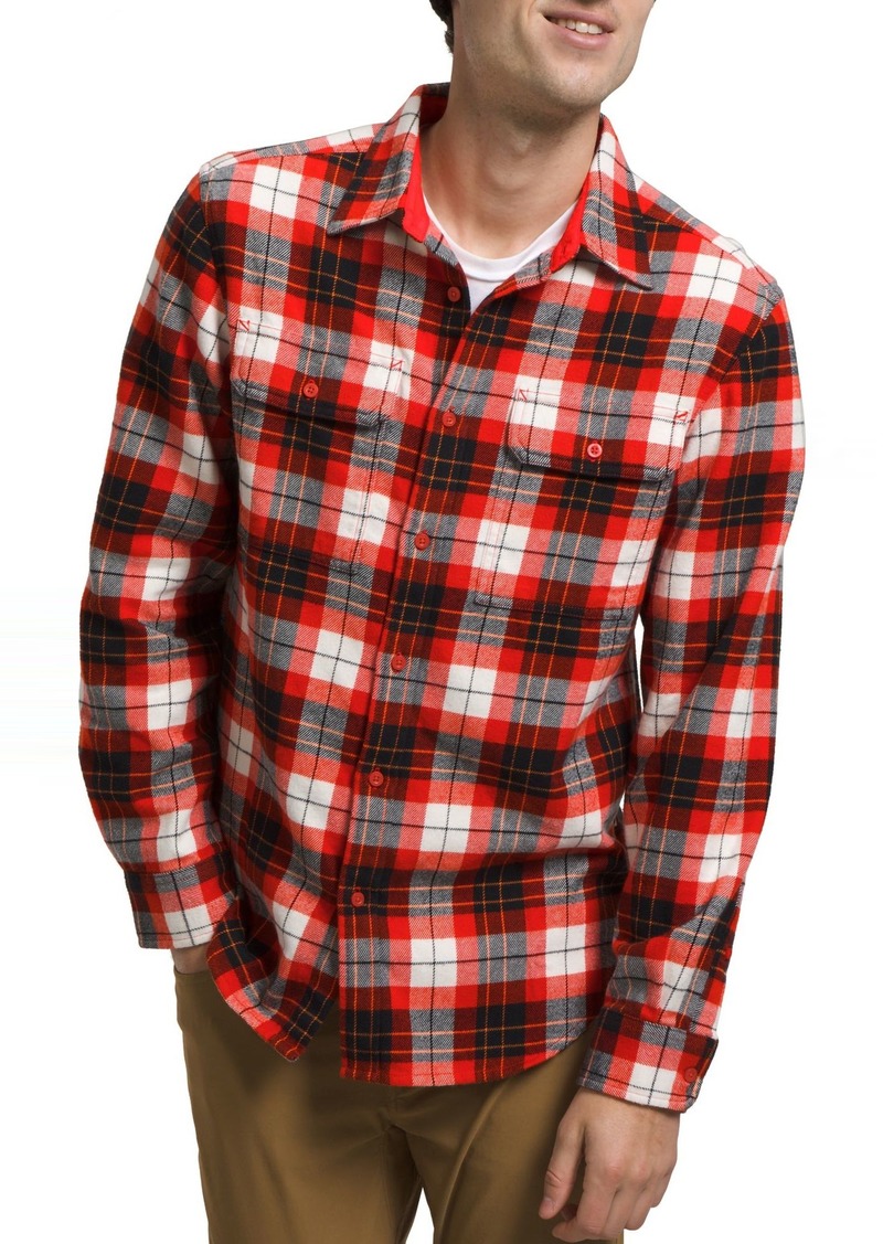 The North Face Men's Arroyo Flannel Shirt, Small, Red | Father's Day Gift Idea