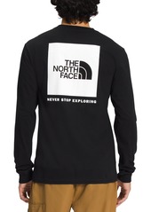 The North Face Men's Box Nse Standard-Fit Logo Graphic Long-Sleeve T-Shirt - Moss Green