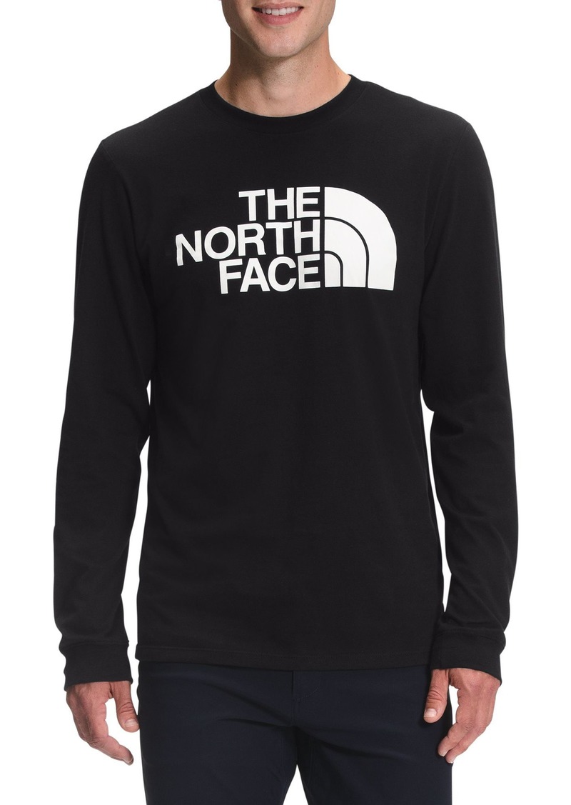 The North Face Men's Half Dome Graphic Long Sleeve Shirt, Medium, Black