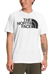 The North Face Men's Half-Dome Logo T-Shirt - TNF Medium Gray Heather, White