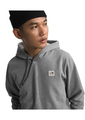 The North Face Men's Heritage-Like Patch Pullover Hooded Sweatshirt - TNF Medium Gray Heather, White