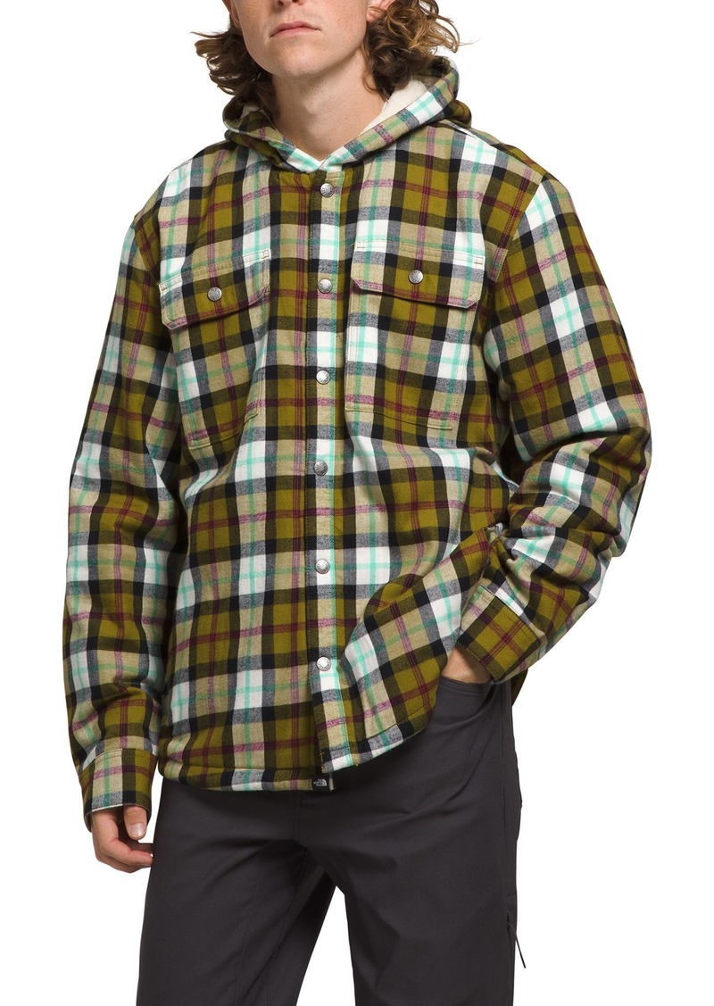 The North Face Men's Hooded Campshire Shirt, Small, Green | Father's Day Gift Idea