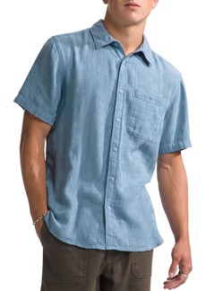 The North Face Men's Loghill Jacquard Short Sleeve Shirt, Large, Blue