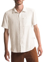 The North Face Men's Loghill Jacquard Short Sleeve Shirt, Large, Blue