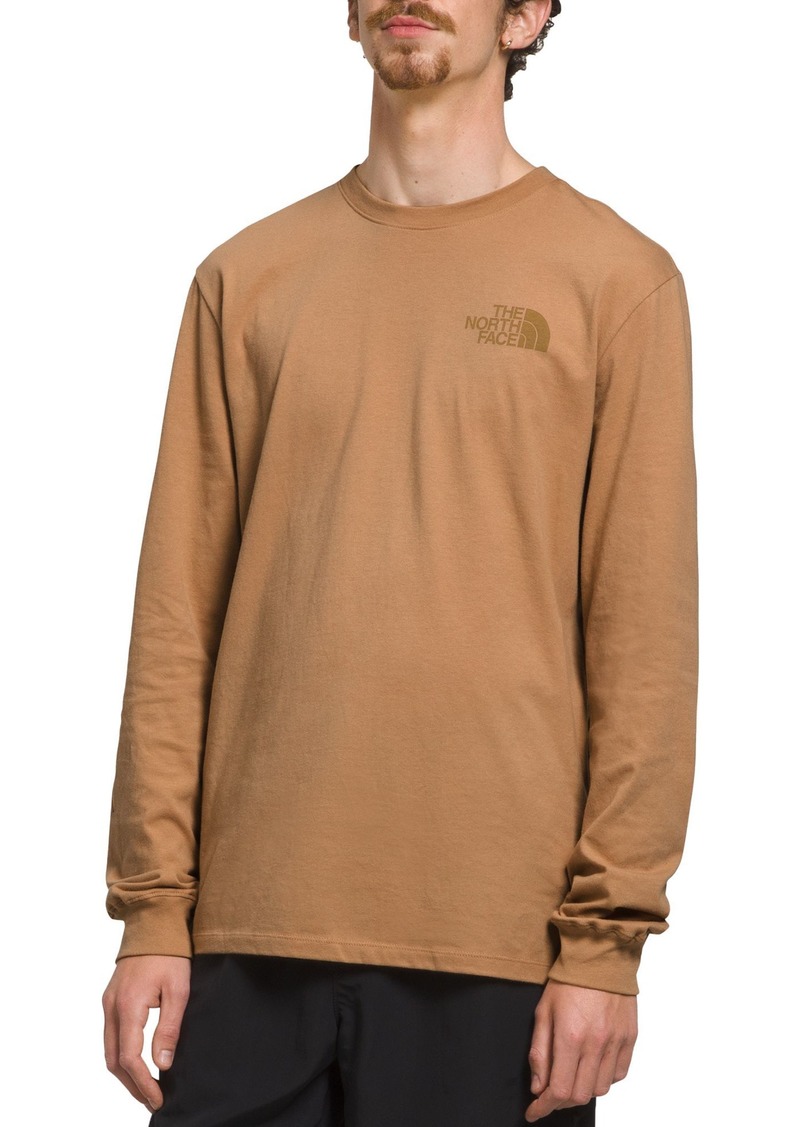 The North Face Men's Long Sleeve Hit Graphic T-Shirt, XXL, Brown