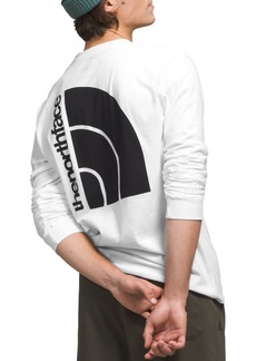 The North Face Men's L/S Jumbo Half Dome Graphic Tee, XL, White | Father's Day Gift Idea