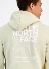 The North Face Men's Mountain Peaks Standard-Fit Printed Hoodie - Gravel