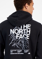 The North Face Men's Mountain Peaks Standard-Fit Printed Hoodie - Gravel