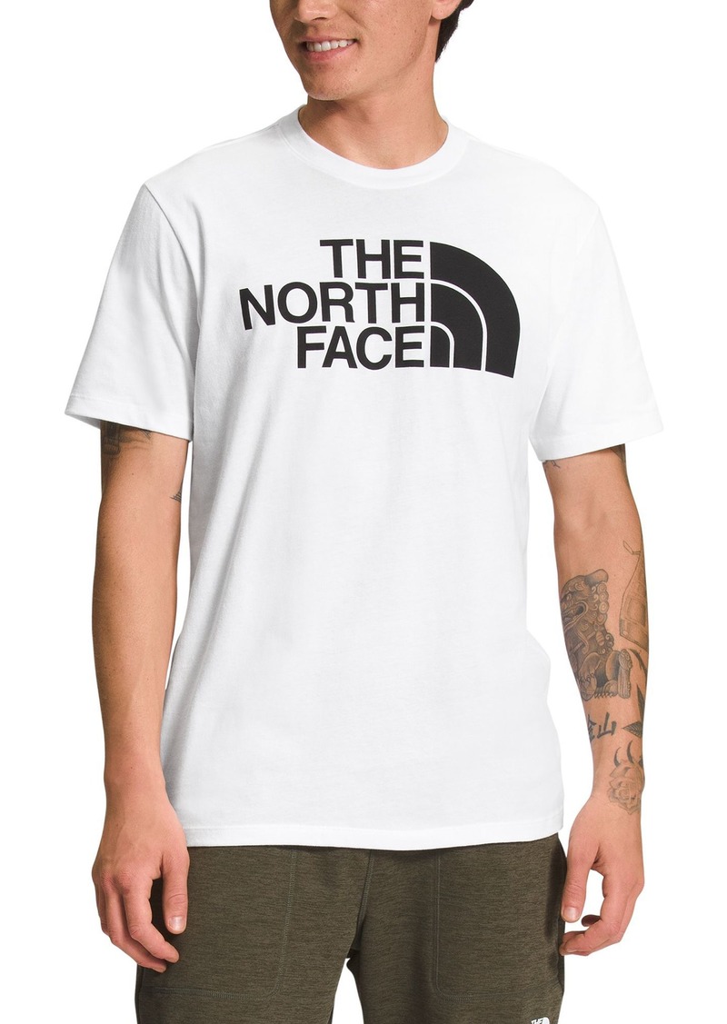 The North Face Men's Short Sleeve Half Dome Graphic Tee, Small, White