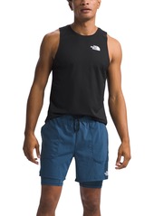 "The North Face Men's Sunriser FlashDry Layered 6"" Shorts - Shady Blue"