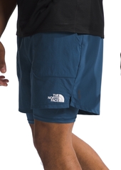 "The North Face Men's Sunriser FlashDry Layered 6"" Shorts - Shady Blue"