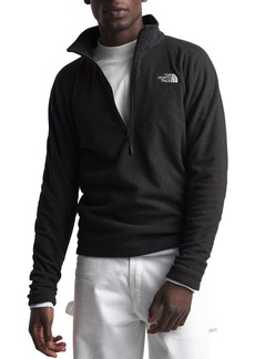 The North Face Men's Textured Cap Rock Fleece 1/4 Zip Pullover, Medium, Black
