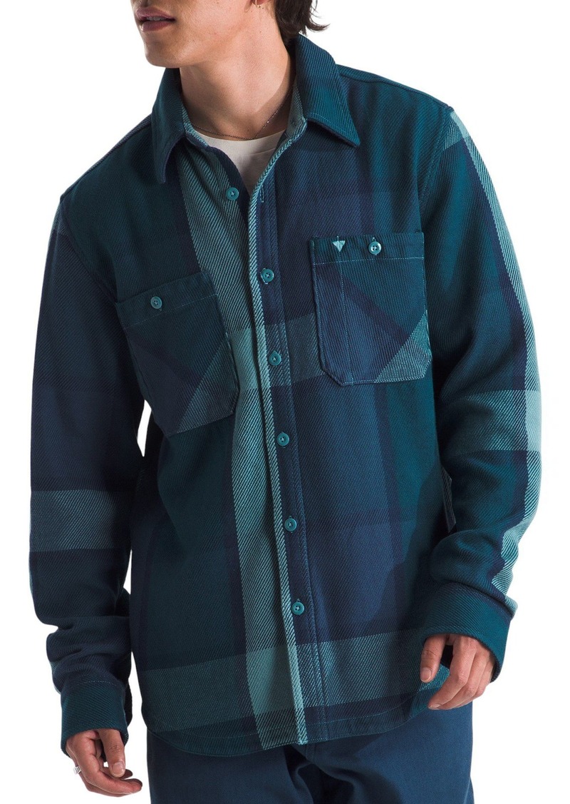 The North Face Men's Valley Twill Flannel Shirt, Small, Blue