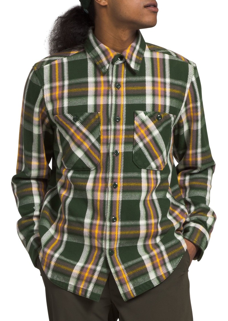The North Face Men's Valley Twill Flannel Shirt, Medium, Green