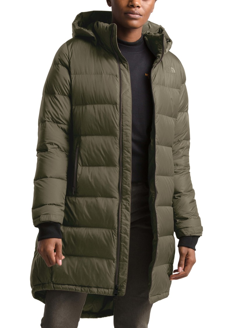 north face metropolis iii hooded water resistant down parka