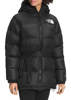 The North Face Nuptse Hooded Belted Down Jacket