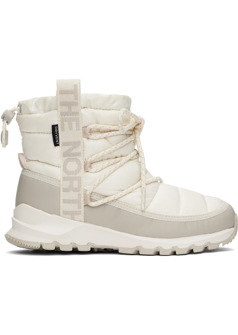 The North Face Off-White ThermoBall Lace Up Waterproof Boots