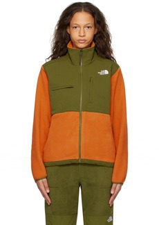 The North Face Orange & Green Denali Jacket