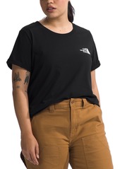 The North Face Plus Size Box Logo T-Shirt - Steel Blue