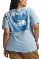 The North Face Plus Size Box Logo T-Shirt - Tnf Black/tnf White