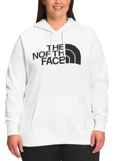 The North Face Plus Size Half Dome Pullover Hoodie - TNF White/TNF Black
