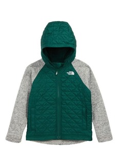 The North Face Quilted Sweater Fleece Jacket in Night Green at Nordstrom