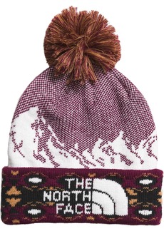 The North Face Recycled Pom Pom Hat, Women's, Almond Butter/Boysenberry
