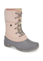 The North Face Shellista Roll Cuff Waterproof Insulated Winter Boot in Misty Rose/Q-Silver Grey at Nordstrom