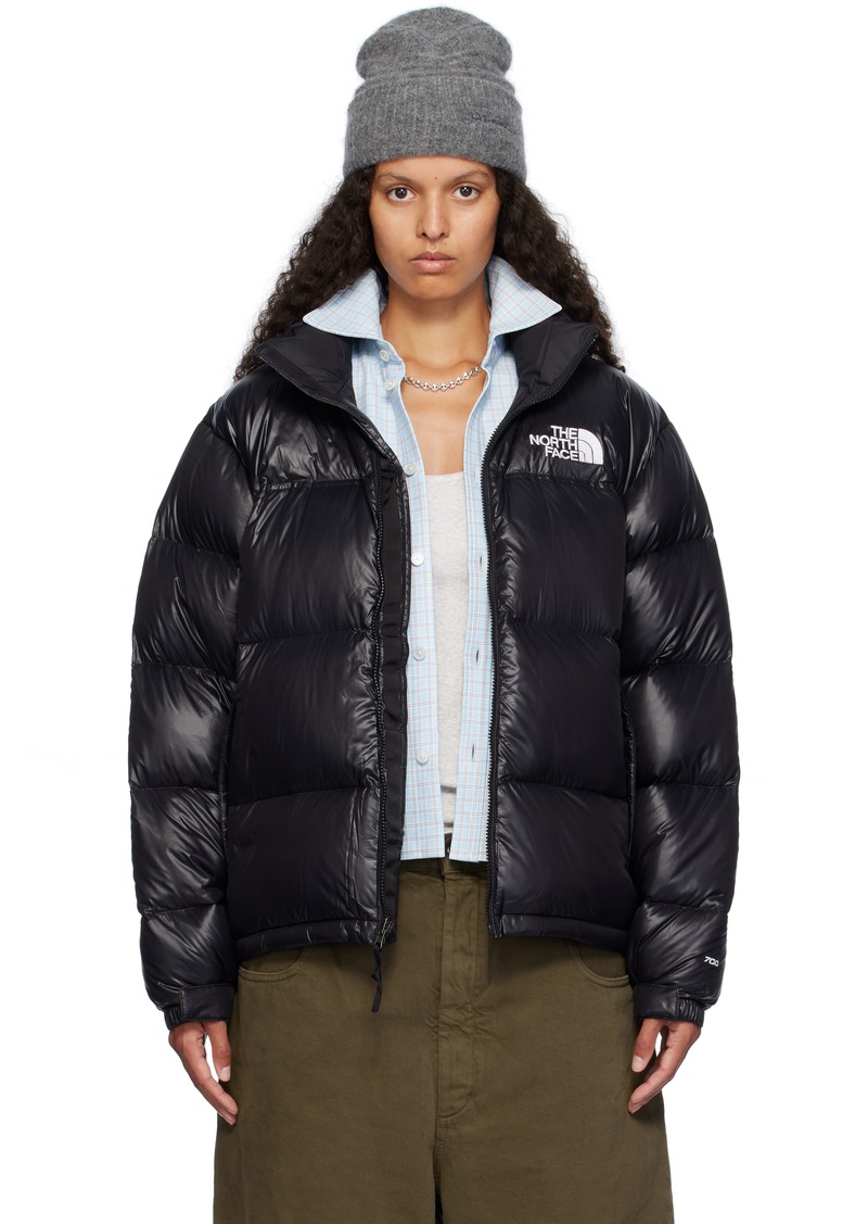 The North Face SSENSE Exclusive Black 1996 Retro Shine Nuptse Down Jacket