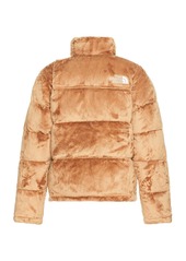 The North Face Versa Velour Nuptse In Almond Butter