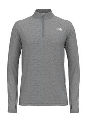 The North Face Wander Performance Quarter Zip Mock Neck Pullover in Meld Grey Heather at Nordstrom