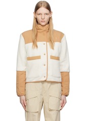 The North Face White & Tan Cragmont Jacket