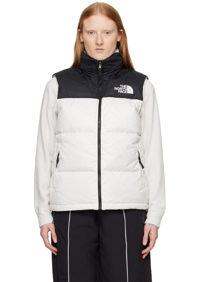 The North Face White 1996 Retro Nuptse Down Vest