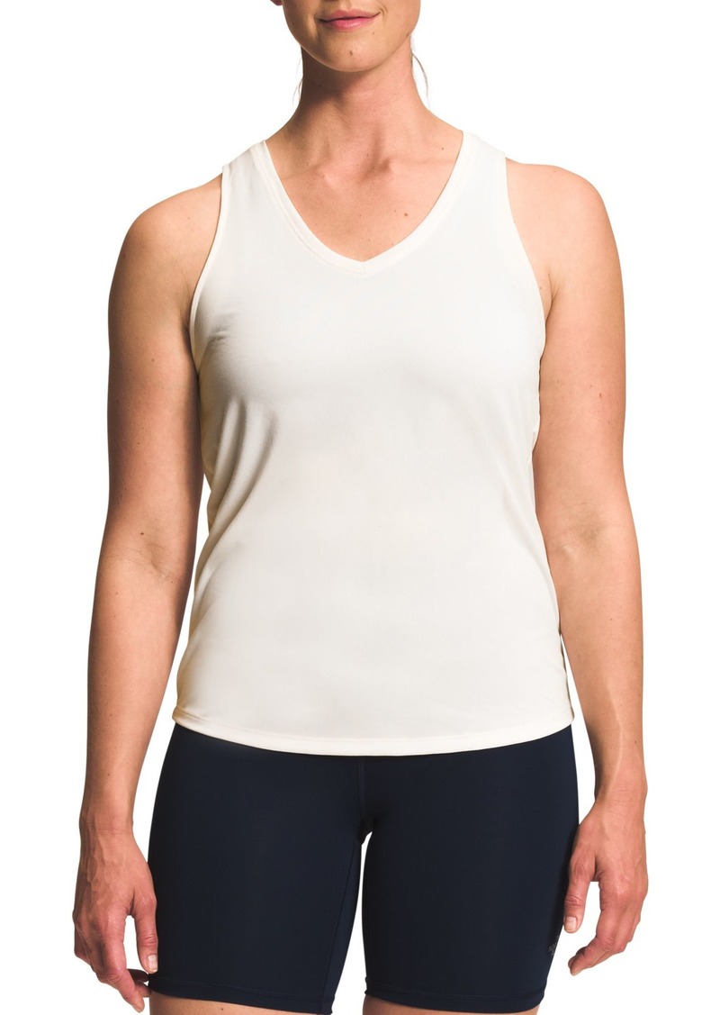 The North Face Women's Elevation Life V-Neck Tank Top, Small, White