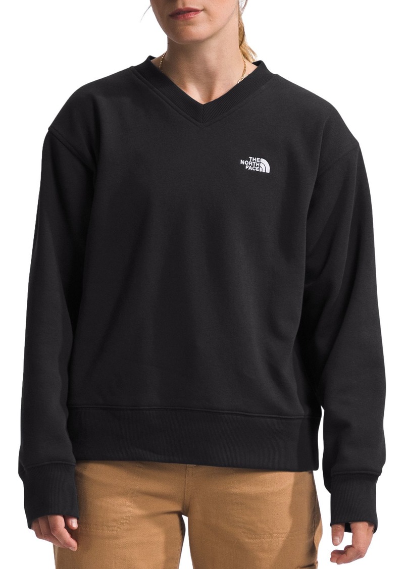 The North Face Women's Evolution V-Neck Sweatshirt, XS, Black