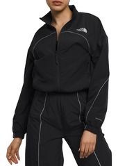 The North Face Women's Full-Zip Tek Piping Wind Jacket, XS, Black