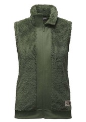 north face women's furry fleece vest