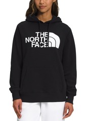 The North Face Women's Half Dome Fleece Pullover Hoodie - Pink Moss/Tnf White