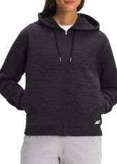 The North Face Women's Longs Peak Quilted Full Zip Hoodie, 1X, Rose Dawn White Heather