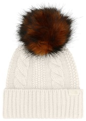 The North Face Women's Oh Mega Fur Pom Beanie, Gray